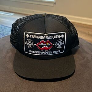Chrome Hearts x Matty Boy Black Trucker Cap with Embroidered Patch